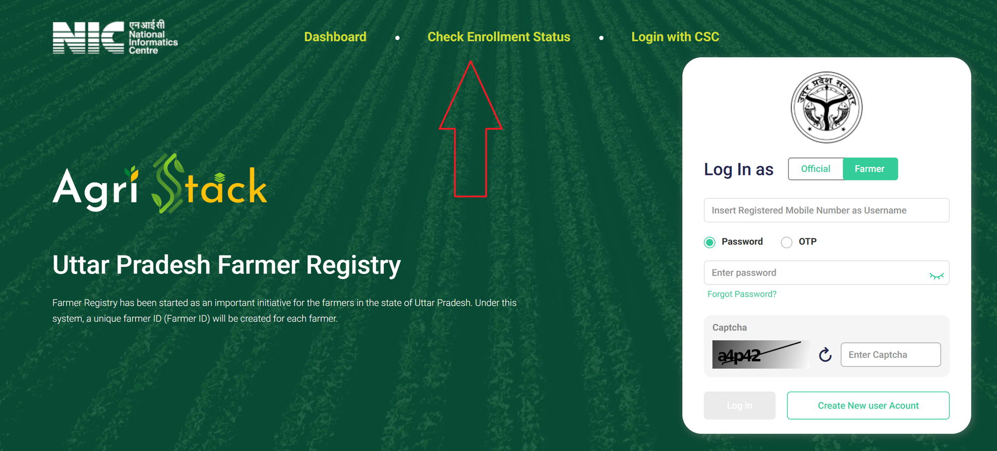 Farmer Registry Status